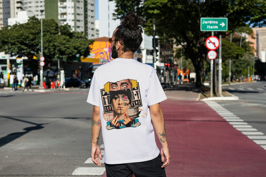 Eminem T-Shirt White hip-hop 190 GSM